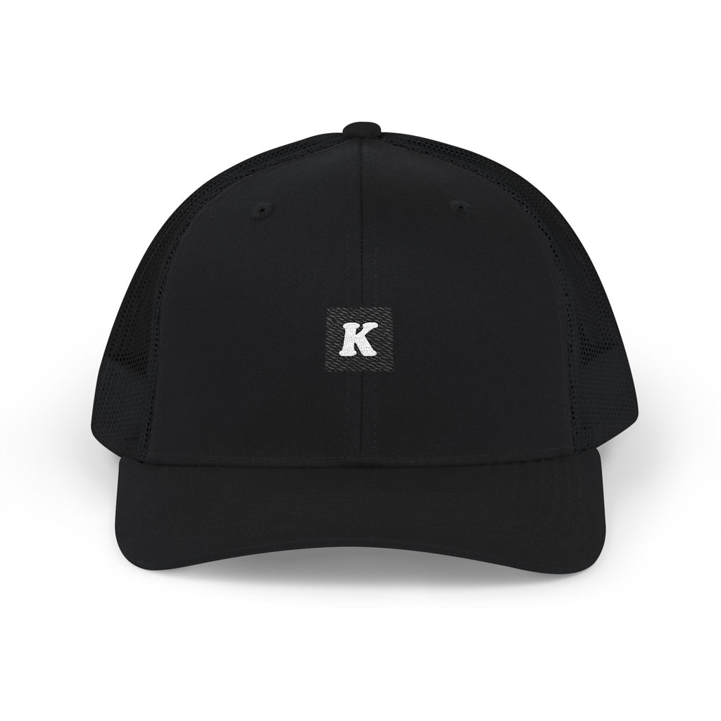Embroidered K Vintage Patch Hat