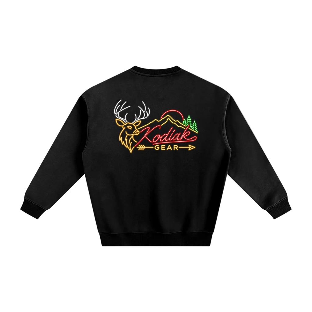 Neon Sign Fleeced Sweatshirt