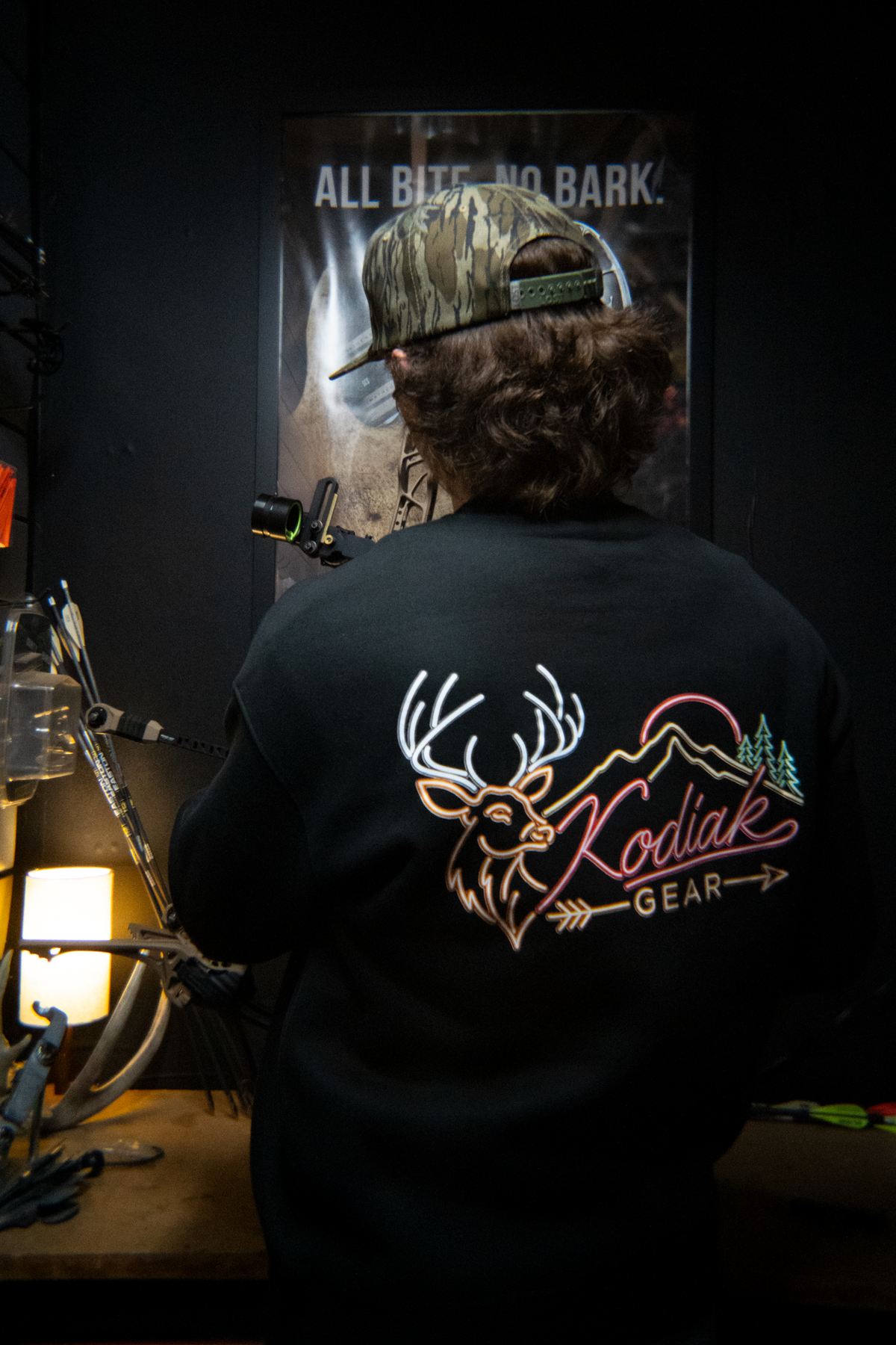 Neon Sign Fleeced Sweatshirt