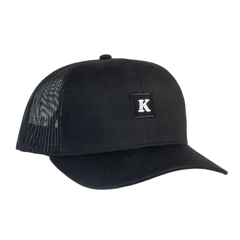 Embroidered K Vintage Patch Hat