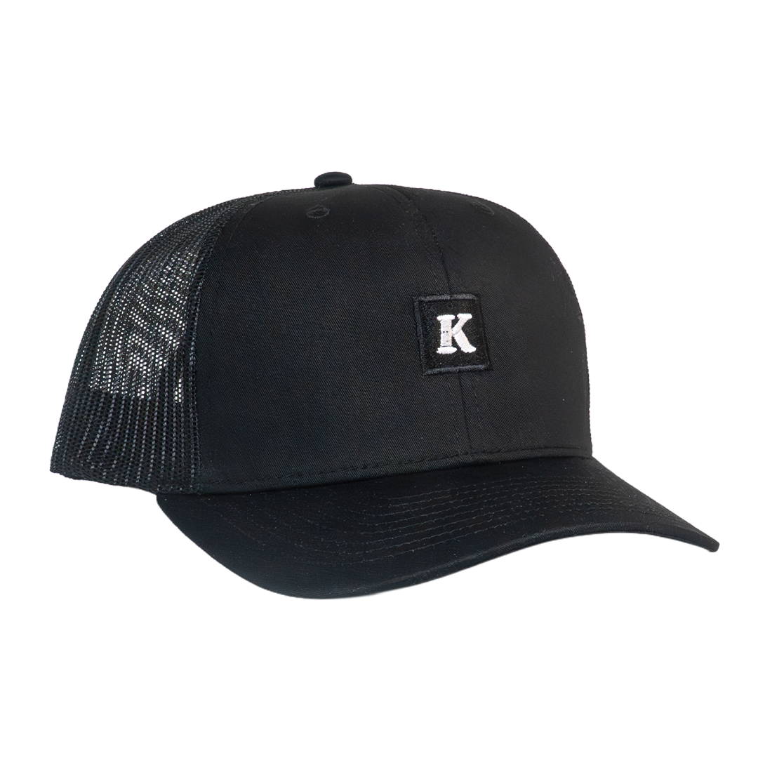 Embroidered K Vintage Patch Hat