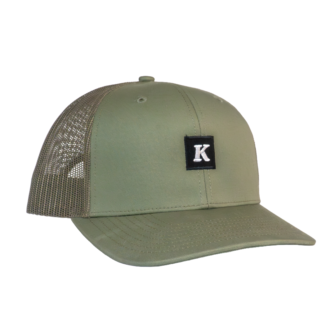 Embroidered K Vintage Patch Hat
