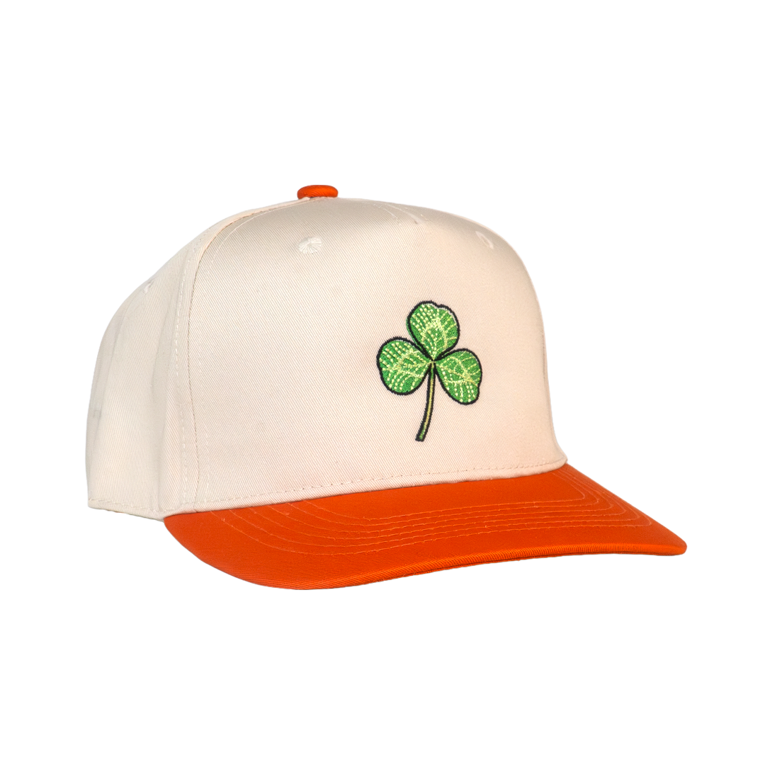 Clover Hat - Natural/Orange