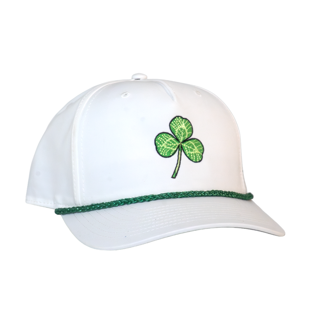 Clover Hat - White/Green Rope