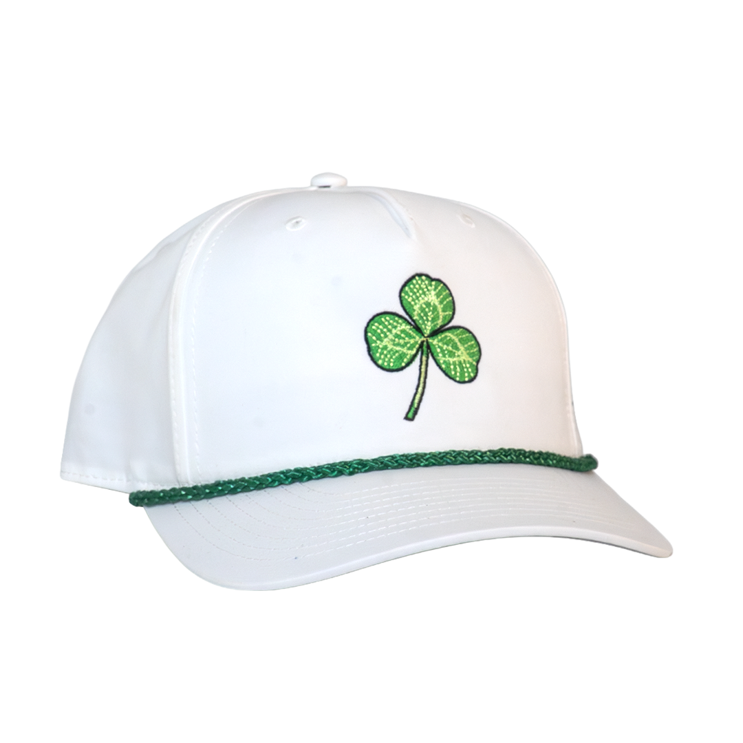 Clover Hat - White/Green Rope